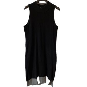 Athleta Winterlude Merino Wool Knit Sleeveless Sweater Dress, Size Large